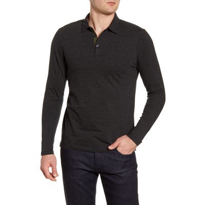 Robert Barakett Sherwood Long Sleeve Polo, Green