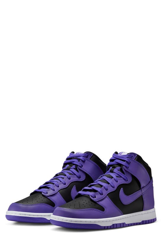 Nike Dunk High Retro Bttys Casual Shoes In Psychic Purple/black-psychic Purple