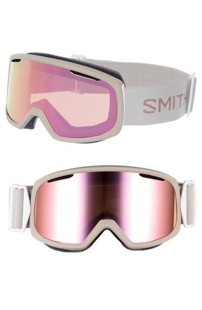Smith Riot Chromapop 180mm Snow/ski Goggles In Beige/ Mirrored Brown