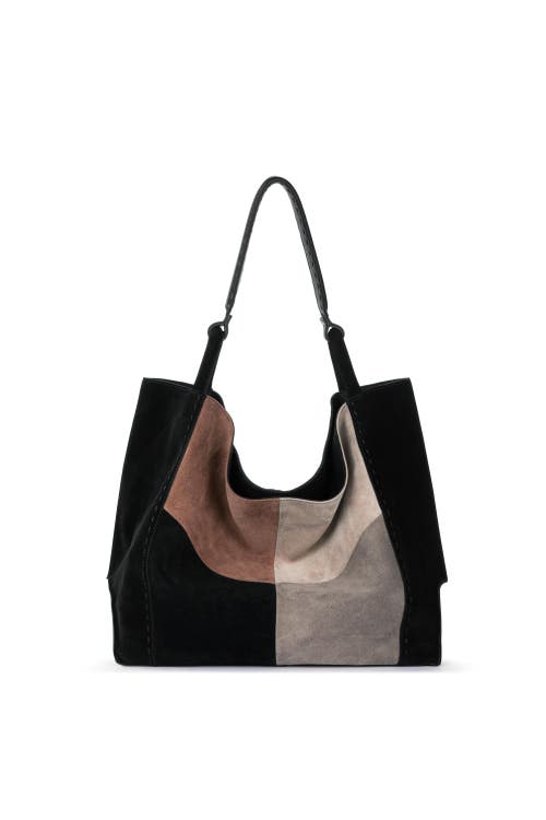 Shop The Sak Los Feliz Large Tote Bag In Neutral Suede Block