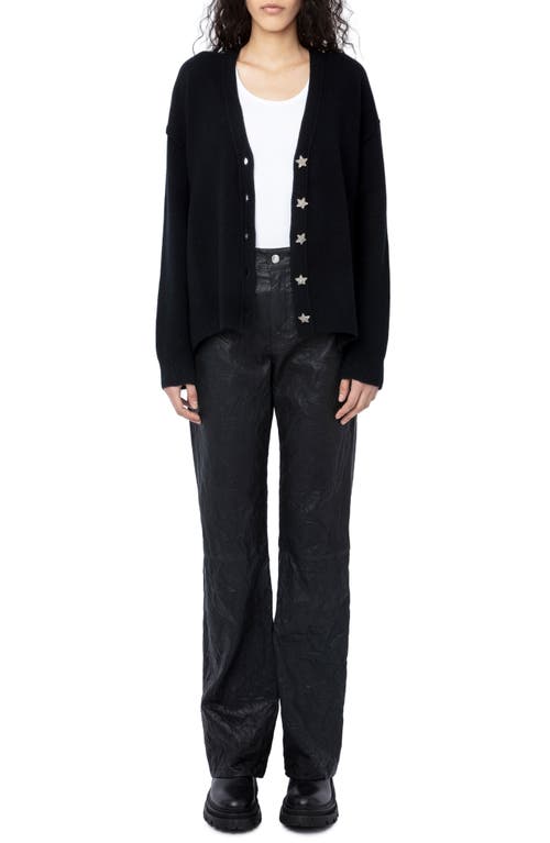 Shop Zadig & Voltaire Mirka Bijoux Cashmere Cardigan In Noir