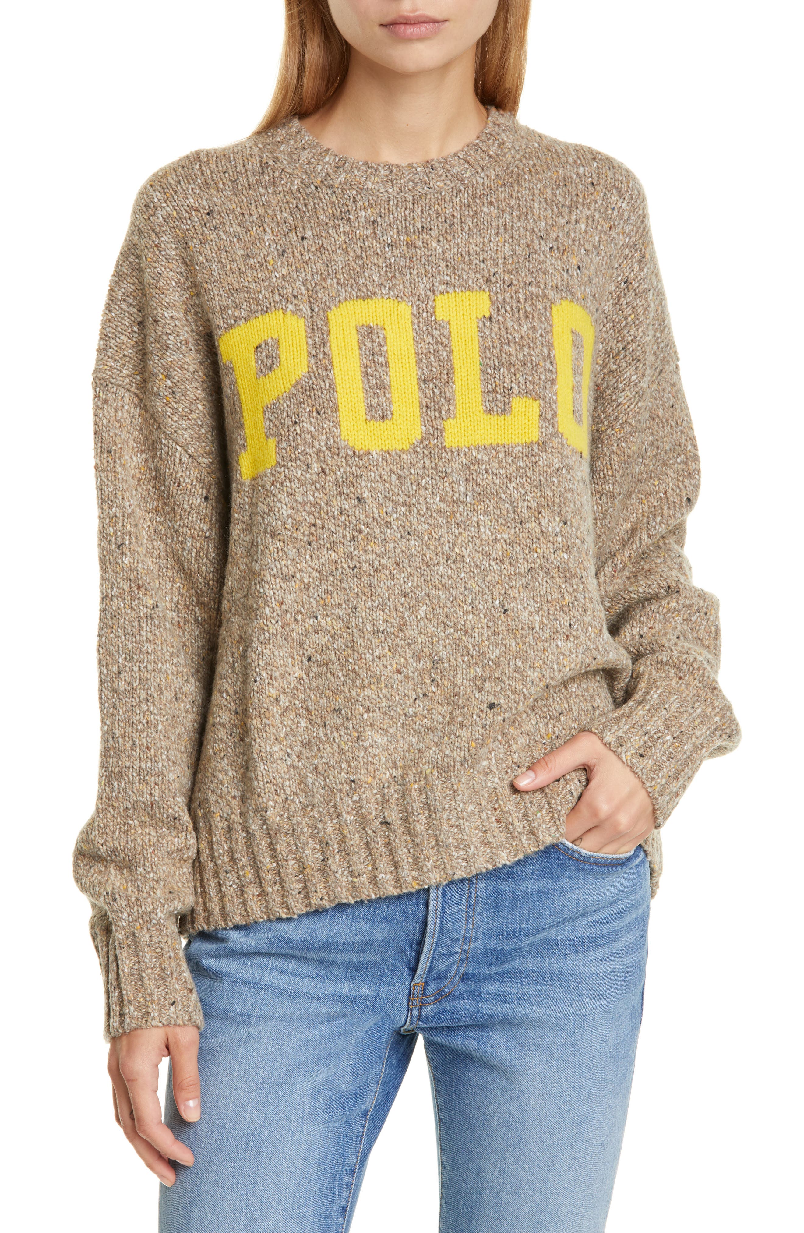 polo wool blend sweater