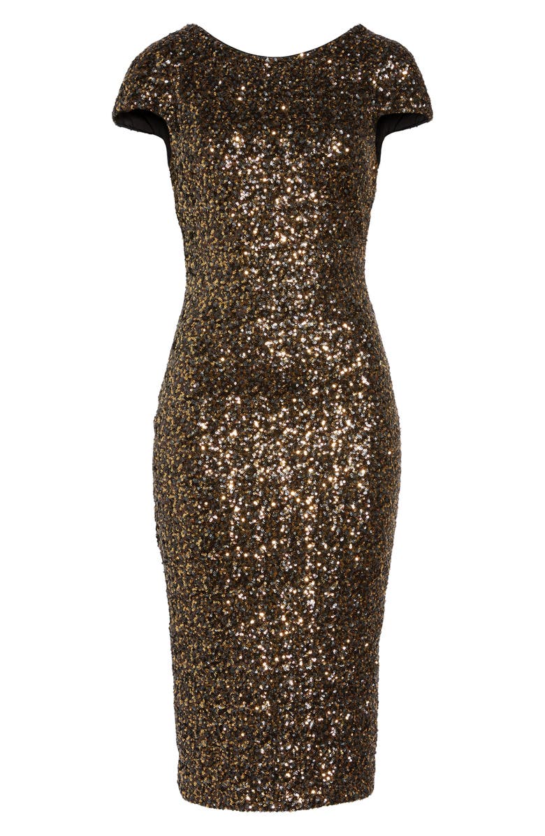 Dress the Population 'Marcella' Open Back Sequin Body-Con Dress | Nordstrom