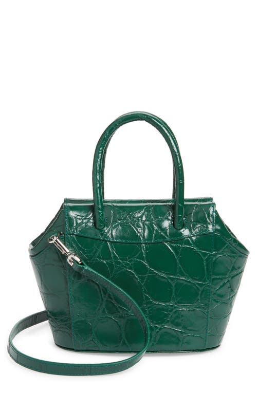 gu-de Bari Leather Top Handle Bag in Ivy