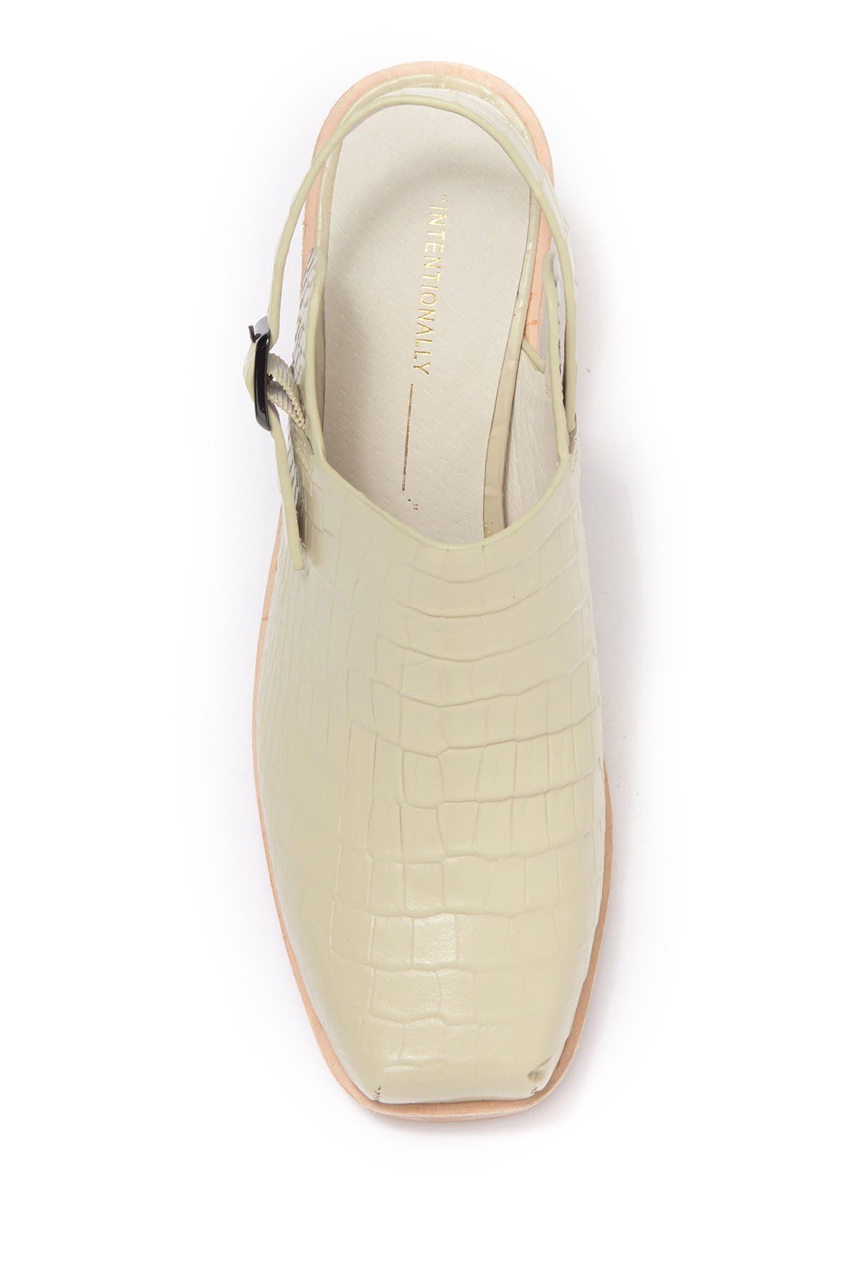 intentionally blank honcho slingback heeled clogs