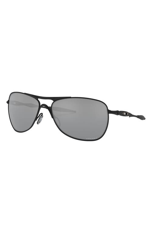 Oakley Crosshair 61mm Prizm™ Polarized Pilot Sunglasses In Matte Black/prizm Black
