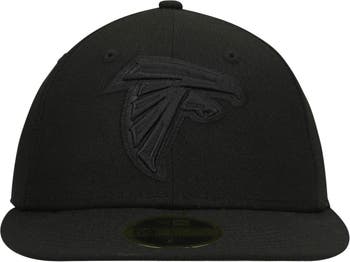 New Era Black Atlanta Falcons Black on Black Low Profile 59FIFTY II Fitted Hat
