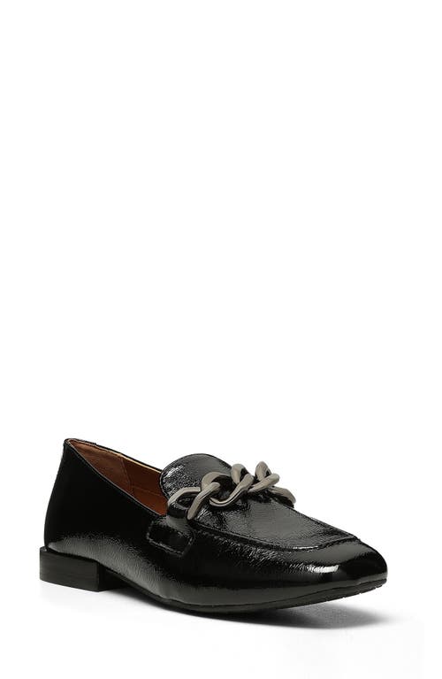 Bethany Curb Chain Loafer in Black