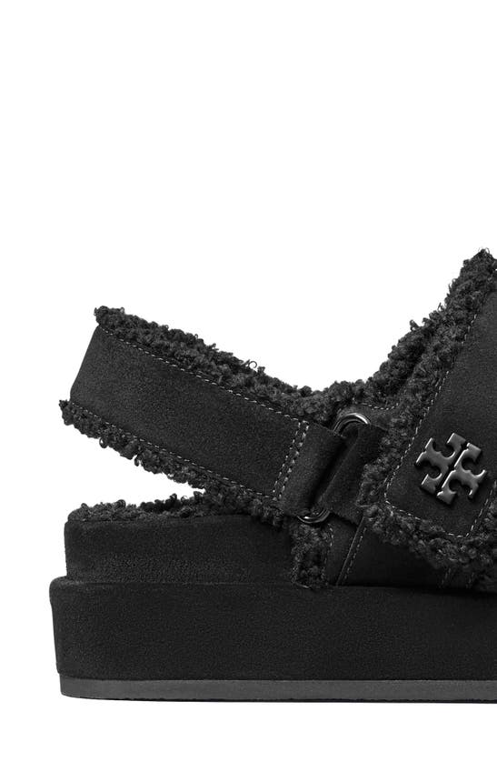 Shop Tory Burch Kira Slingback Sport Platform Sandal In Perfect Black / Nero