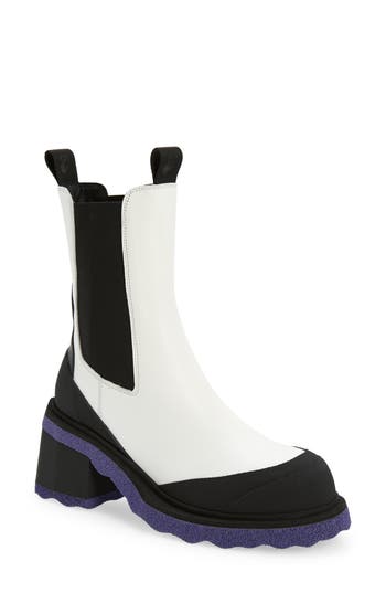 Off-white Women's Sponge Chelsea Boots In White Violet