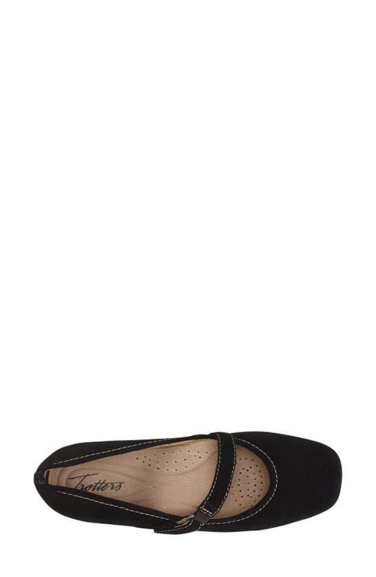 Shop Trotters 'simmy' Ballet Flat In Black Suede