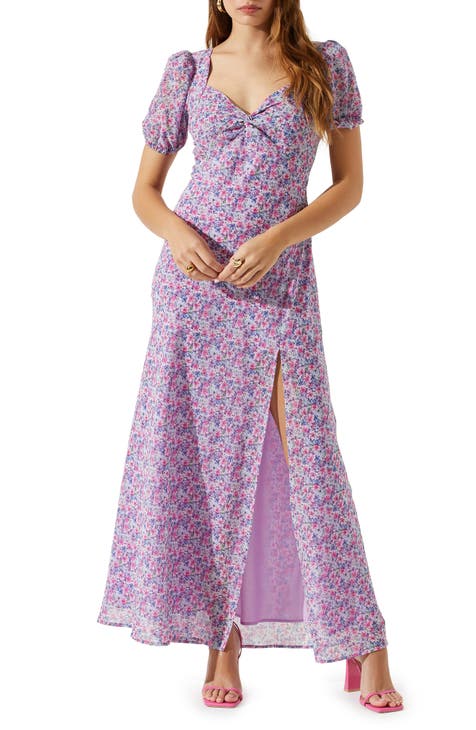 Floral maxi dress for women