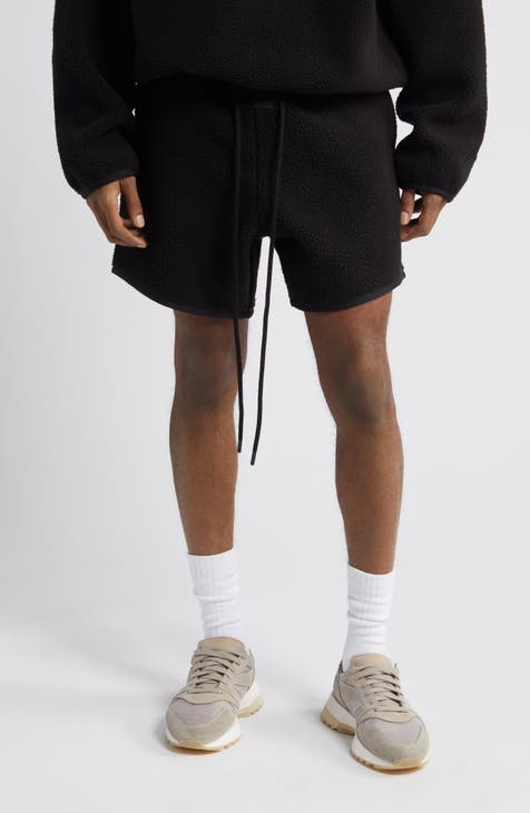 Mens designer fleece on sale shorts