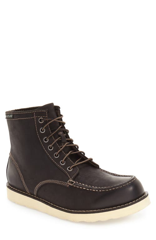 'Lumber Up' Moc Toe Boot in Black Leather