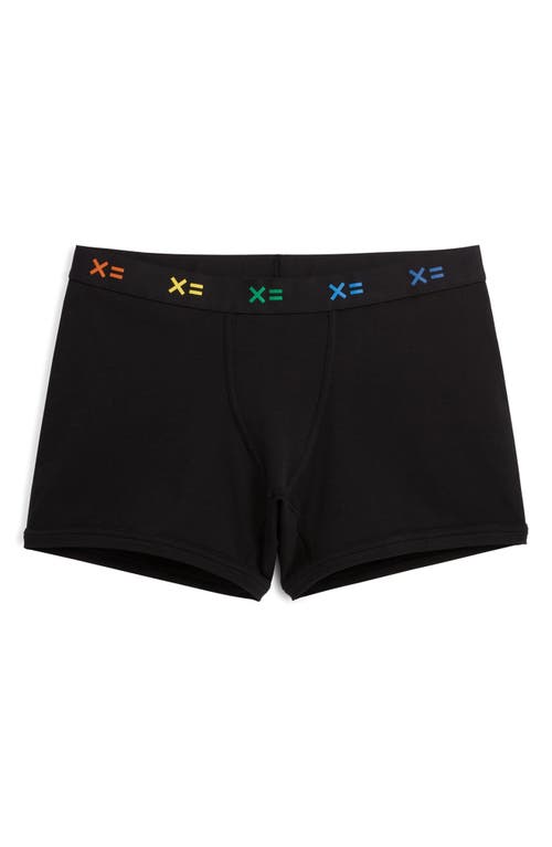 Tomboyx 4.5-inch Trunks In Black X Rainbow