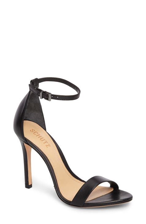 Women s Black Strappy Sandals Heels Nordstrom