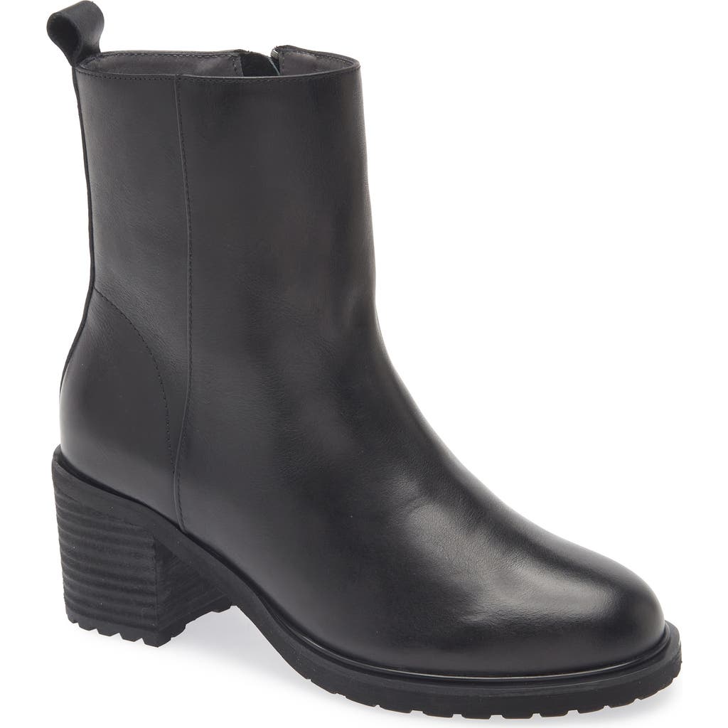 Chocolat Blu Nadi Bootie in Black Leather