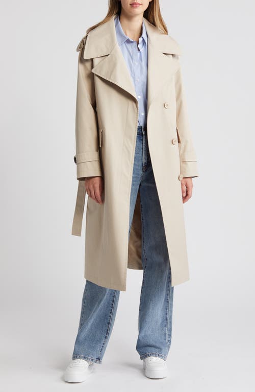 Shop Sam Edelman Belted Trench Coat In Oat