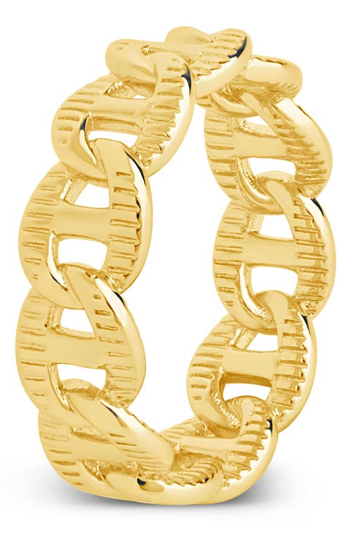 Shop Sterling Forever 14k Gold Plated Zola Chain Ring