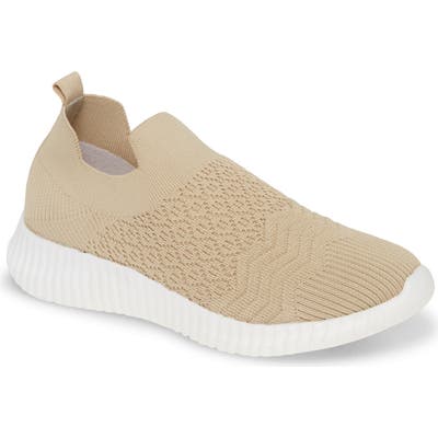 David Tate Tiptop Knit Sneaker- Beige