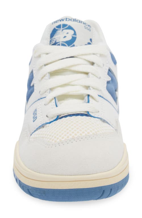 Shop New Balance 550 Basketball Sneaker In Heron Blue/sea Salt