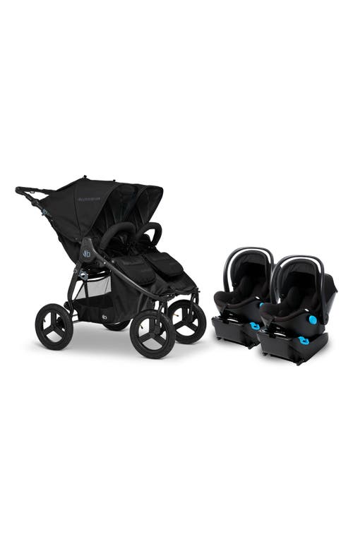 Bumbleride Indie Twin Double Stroller & Two Clek Liing Infant Travel System Car Seat Set in Black at Nordstrom