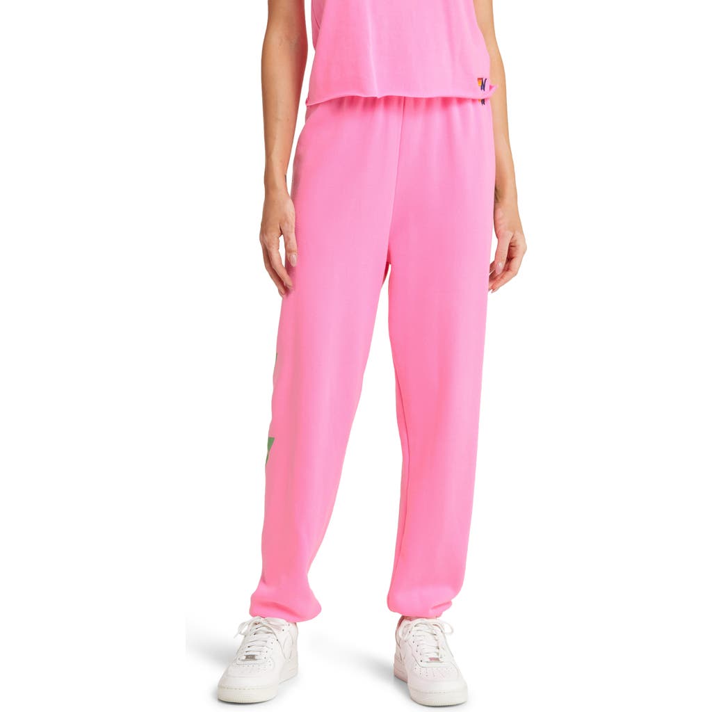 Aviator Nation Bolt 4 Joggers In Pink