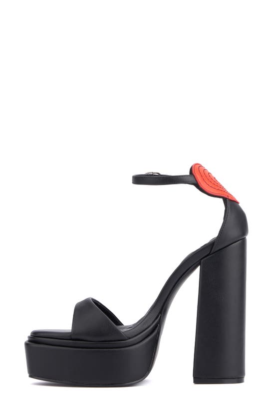 Shop Olivia Miller Amour Platform Sandal In Black