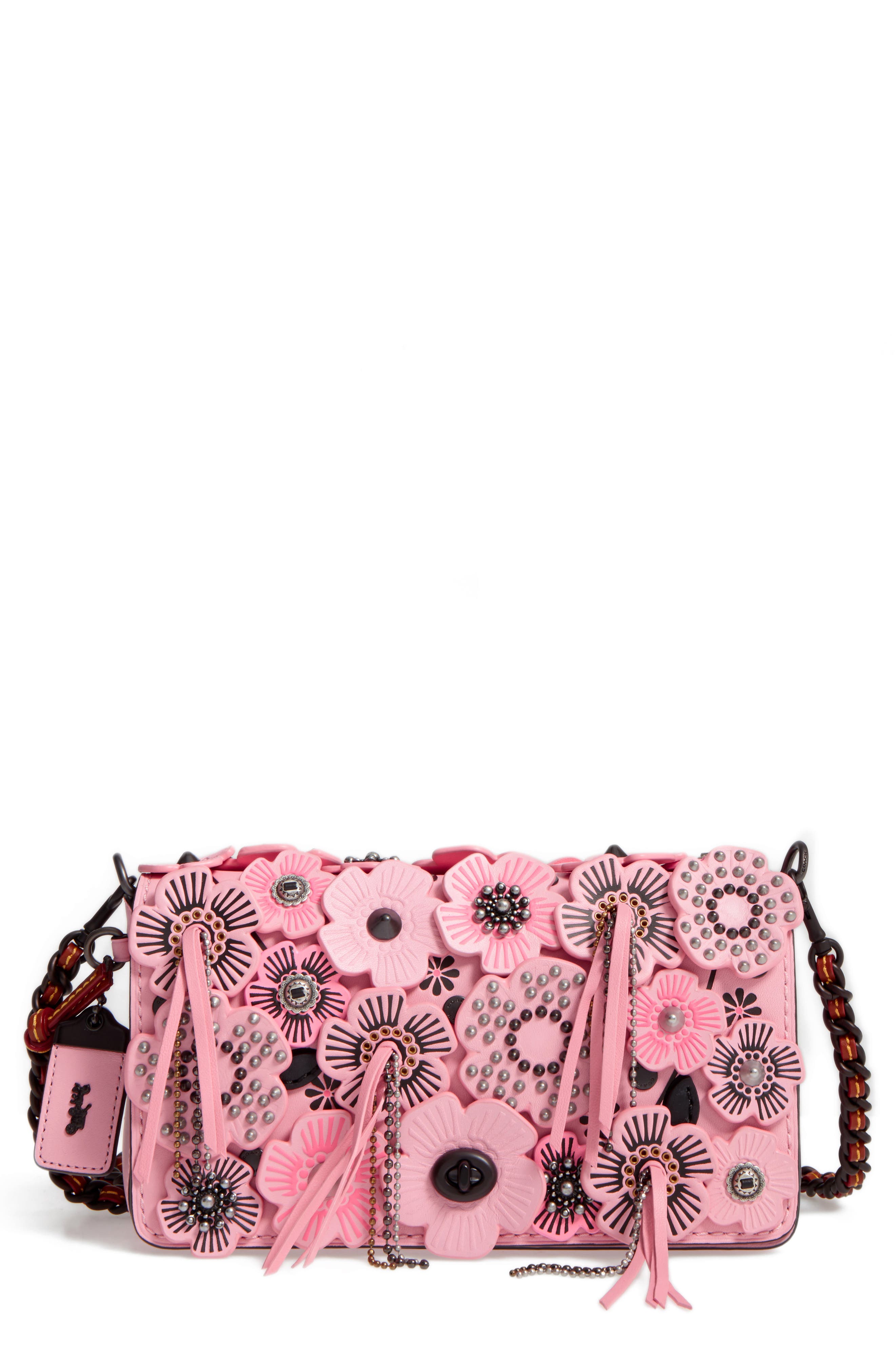 coach pink flower purse