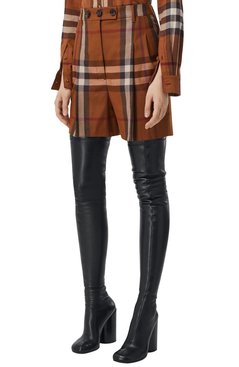 Burberry Check Wool Shorts | Nordstrom