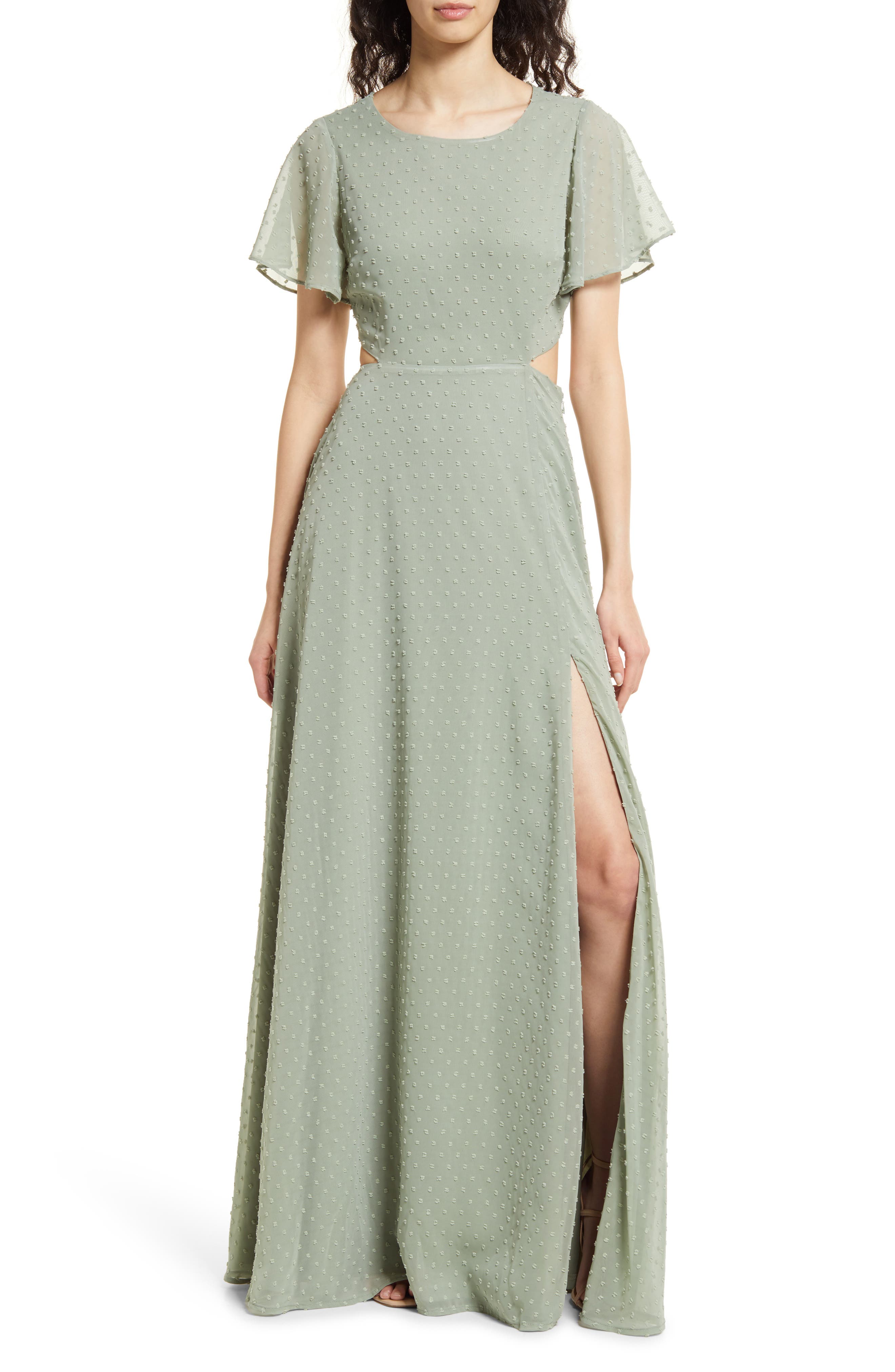 sage green day dress