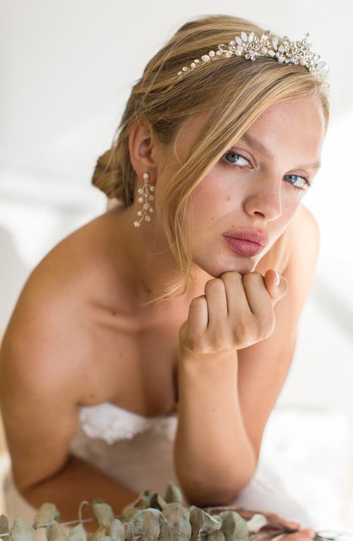 Brides And Hairpins Brides & Hairpins Crown Headband In Gold