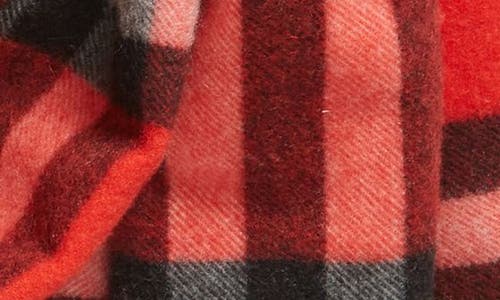 Shop Burberry Check Washed Cashmere Scarf In Scarlett