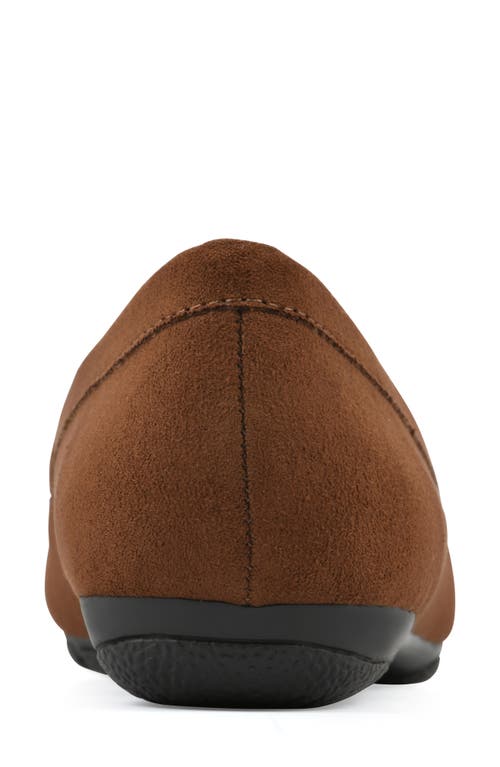 Cliffs By White Mountain Gush Tassel Loafer In Whiskey Suedette