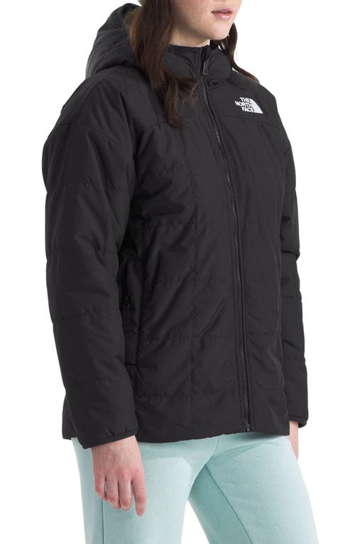 Shop The North Face Kids' Shasta Water Repellent Reversible Hooded Jacket In Tnf Black