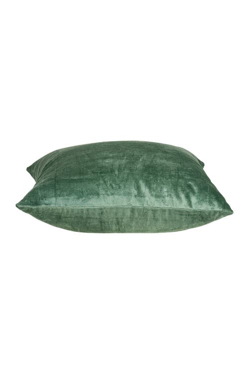 Parkland Collection Transitional Solid Throw Pillow In Green