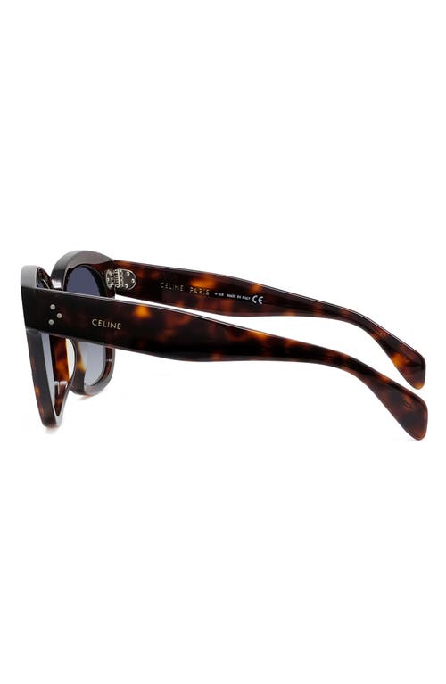 Shop Celine 54mm Square Sunglasses In Red Havan/smoke