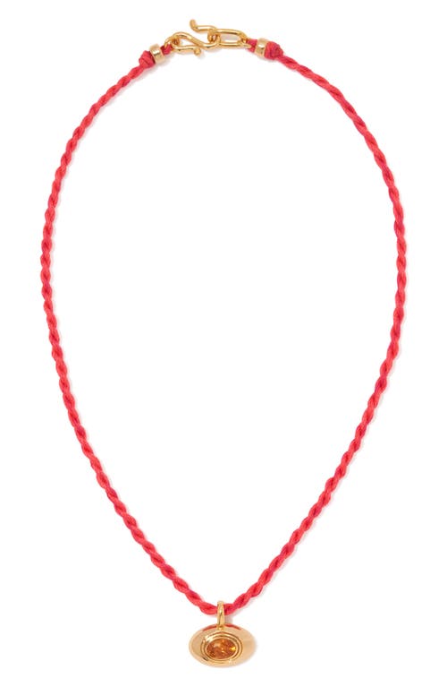 Lizzie Fortunato Best Friend Pendant Necklace In Red