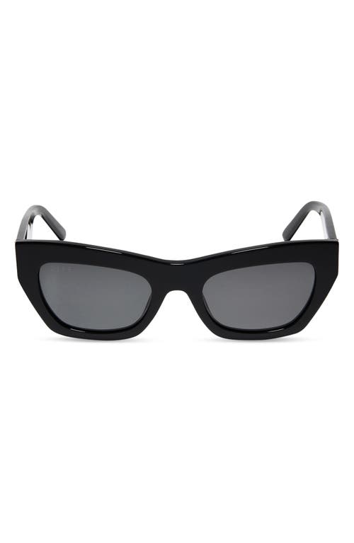 Katarina 51mm Polarized Cat Eye Sunglasses in Black/Grey