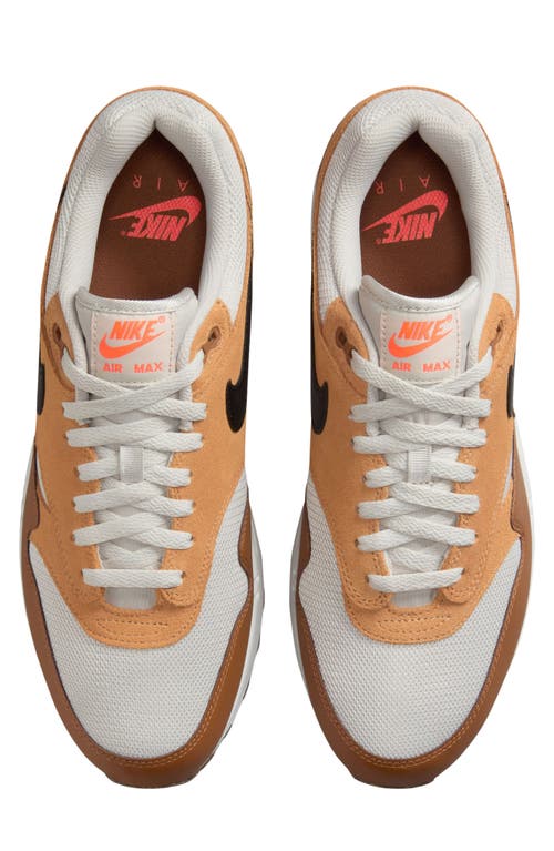 Nike Men's Air Max 1 Essential Shoes In Bone/black/flax