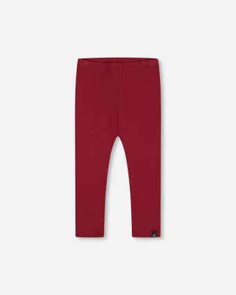 Burgundy baby leggings online