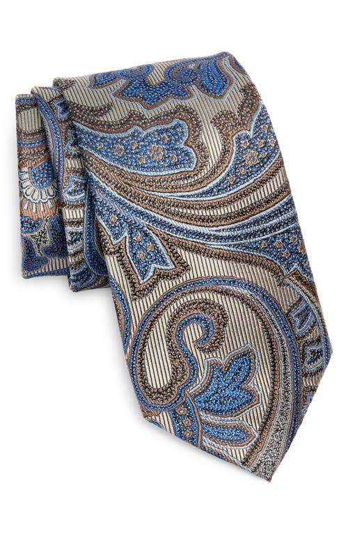 Nordstrom Paisley Silk Tie in Tan at Nordstrom