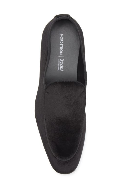 Shop Nordstrom Victor Velvet Loafer In Black Velvet