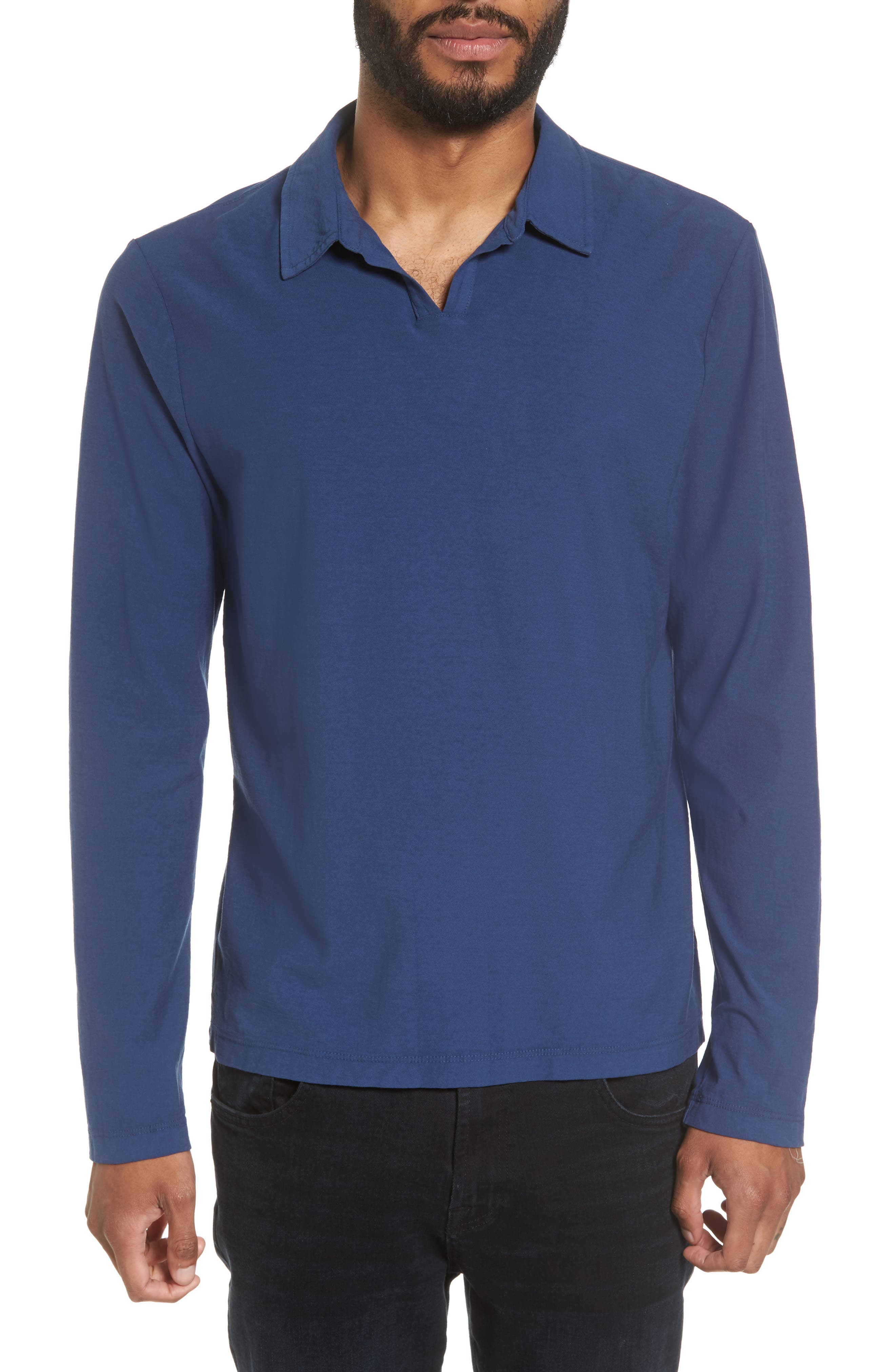 james perse long sleeve polo