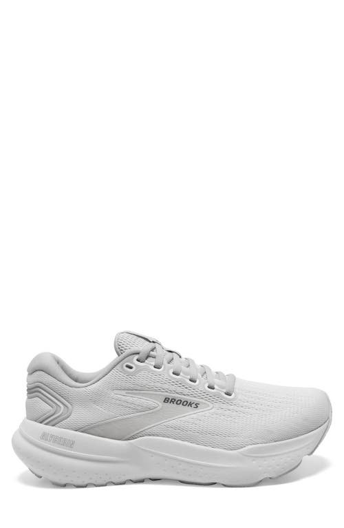 Shop Brooks Glycerin 21 Running Shoe In White/white/grey