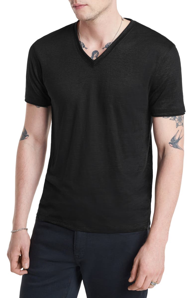 John Varvatos Astor Regular Fit Slub V-Neck T-Shirt | Nordstromrack