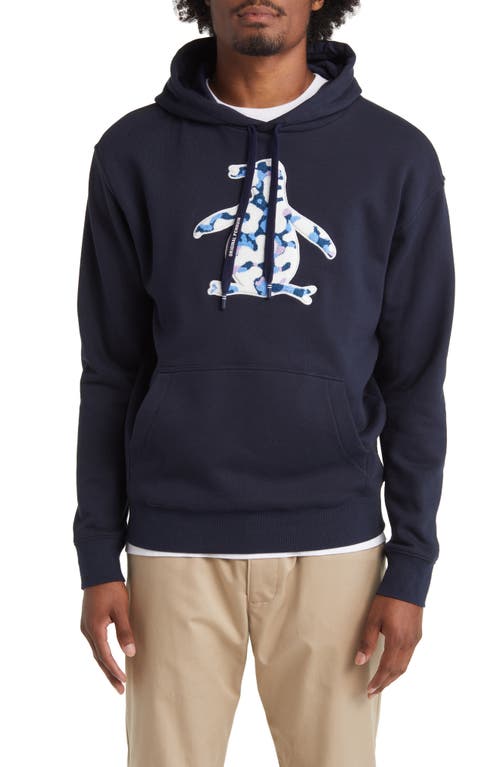 Original Penguin Fleece Hoodie Dark Sapphire at Nordstrom,