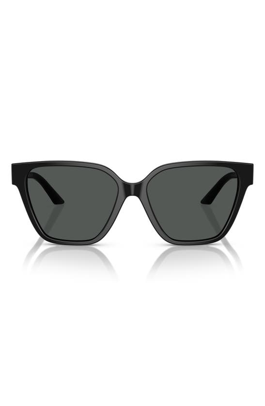 Shop Versace 56mm Butterfly Sunglasses In Black