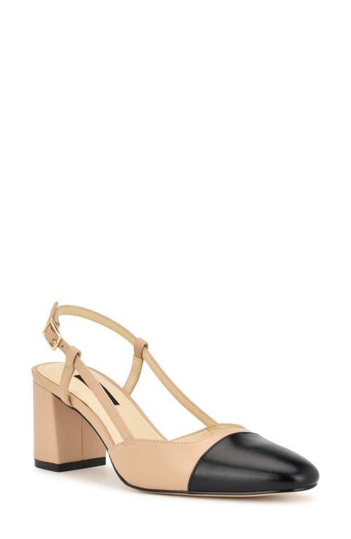 Shop Nine West Unda Slingback Pump In Light Natural