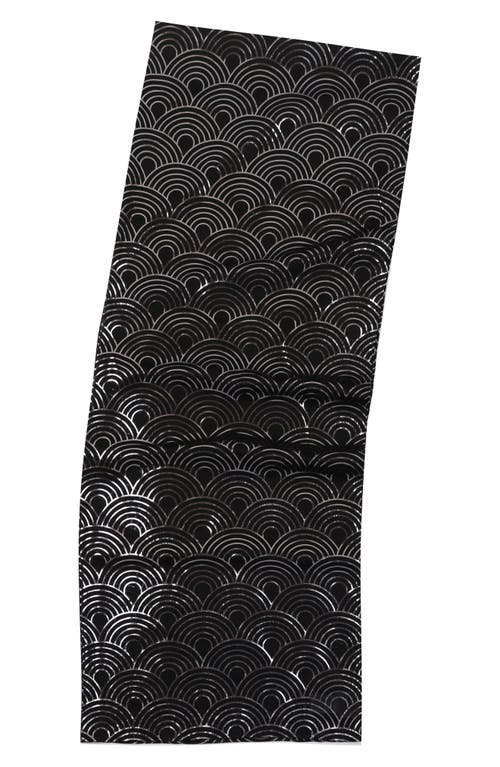 Shop Kurt Geiger London Metallic Rainbow Oblong Scarf In Black